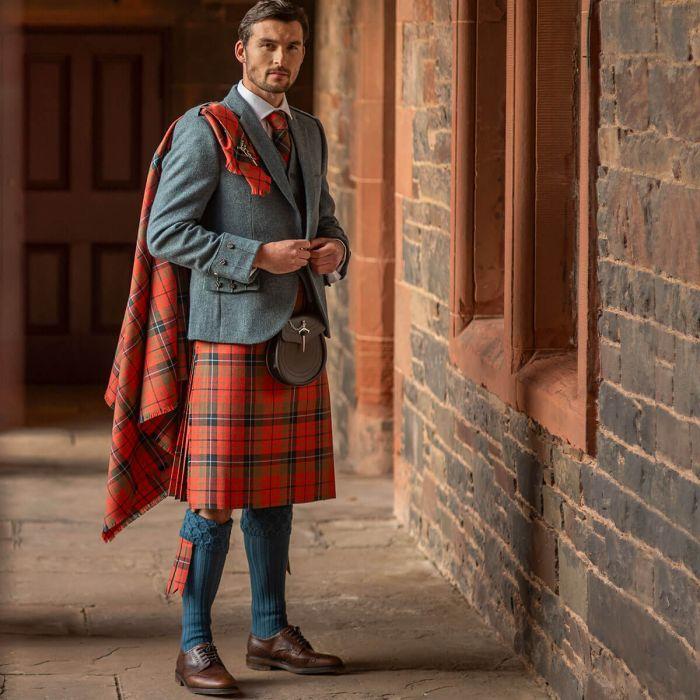 Lochcarron Of Scotland Mens Traditional 8 Yard Scottish Wool Strome Heavy Weight Kilt