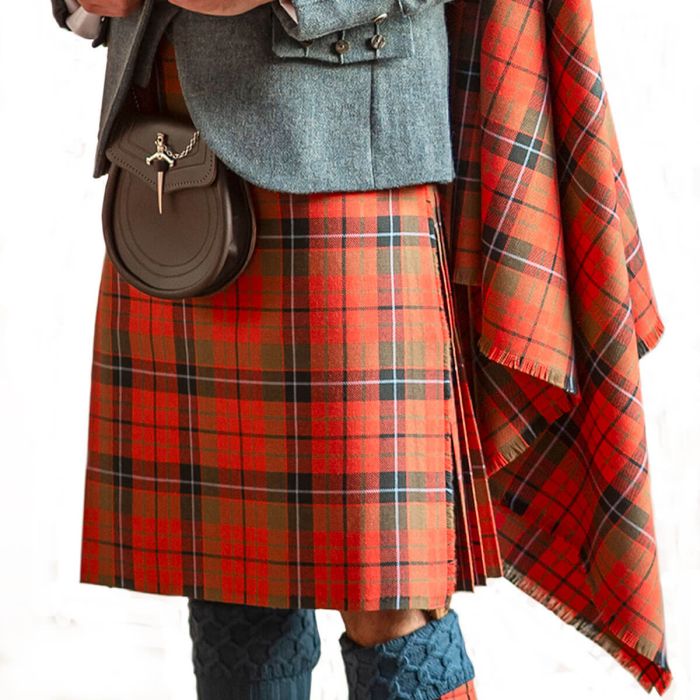 lochcarron of scotland Mens Traditional 8 Yard Scottish Wool Strome Heavy Weight Kilt