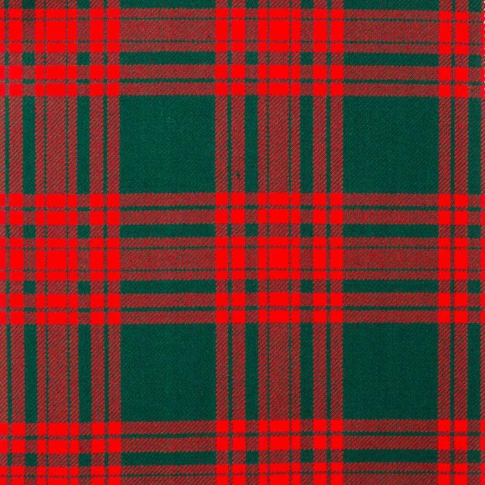 lochcarron of scotland Menzies Green Modern Heavyweight Tartan Fabric