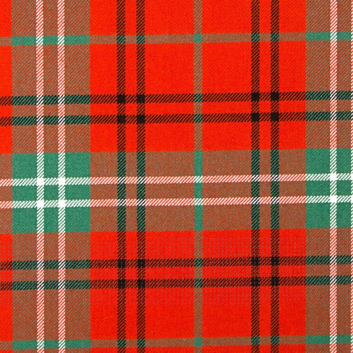 lochcarron of scotland Morrison Red Ancient Heavyweight Tartan Fabric