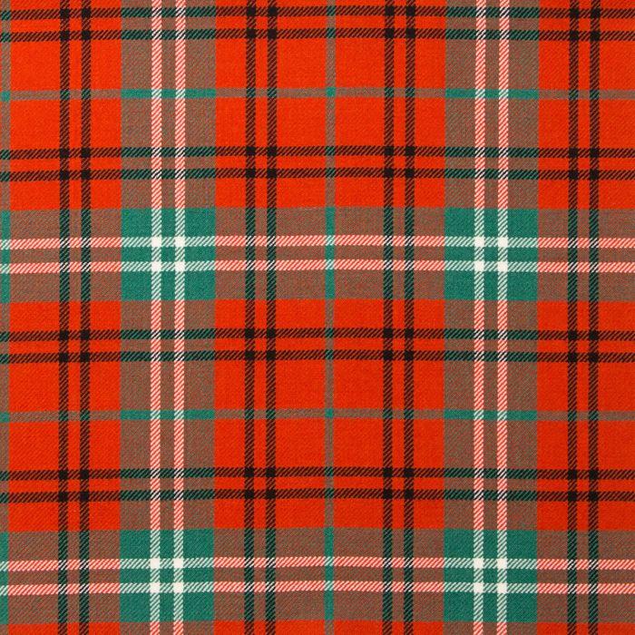 lochcarron of scotland Morrison Red Ancient Lightweight Tartan Fabric