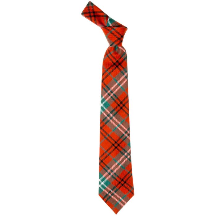 Lochcarron Of Scotland Morrison Red Ancient Tartan Tie