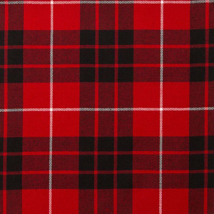 lochcarron of scotland Munro Black & Red Lightweight Tartan Fabric