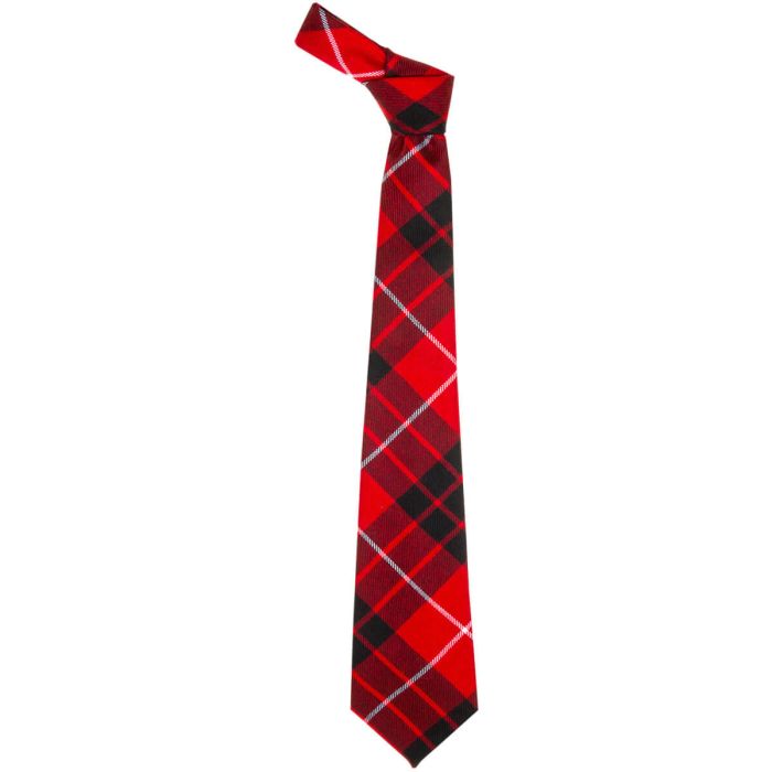Lochcarron Of Scotland Munro Black/Red Modern Tartan Tie