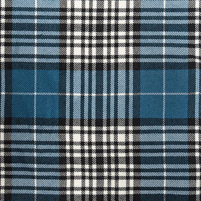 lochcarron of scotland Napier Blue Ancient Lightweight Tartan Fabric