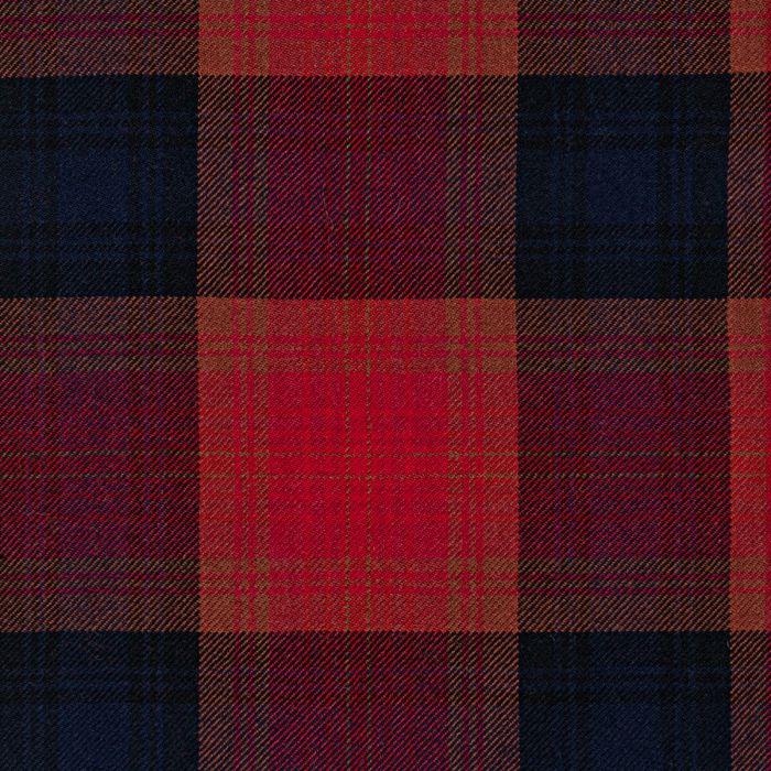 lochcarron of scotland Navy & Red Plaid Lightweight Fabric