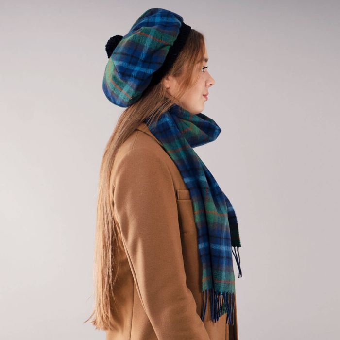 Lochcarron Of Scotland New York City Tartan Brushed Wool Tam