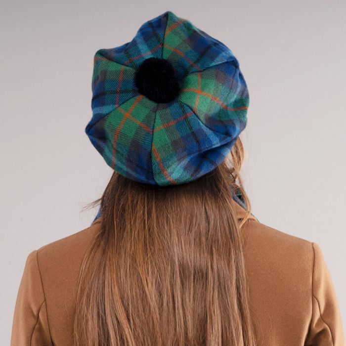Lochcarron Of Scotland New York City Tartan Brushed Wool Tam