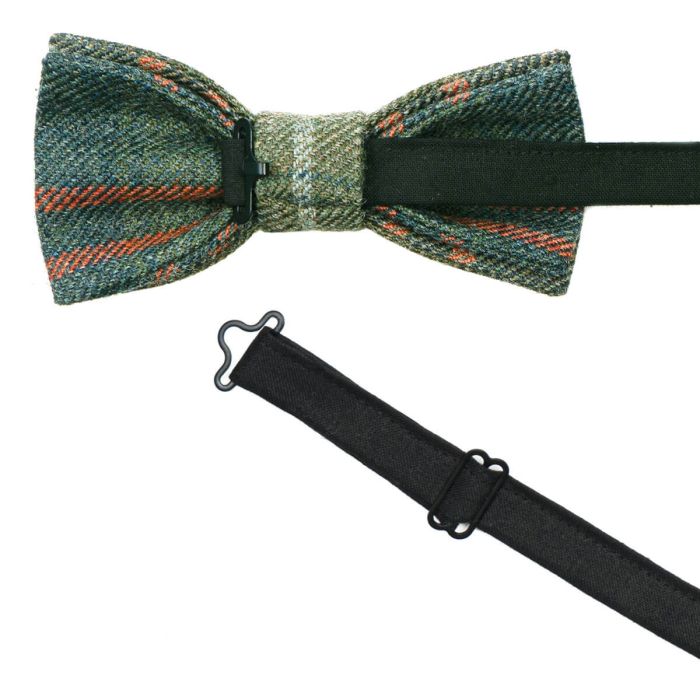 Lochcarron Of Scotland Patriot Moorland Selkirk Heavyweight Tweed Bow Tie
