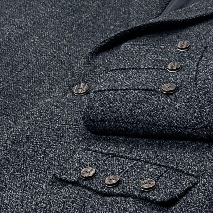 Lochcarron Of Scotland Porters Grey Shetland Tweed Argyll Kilt Jacket