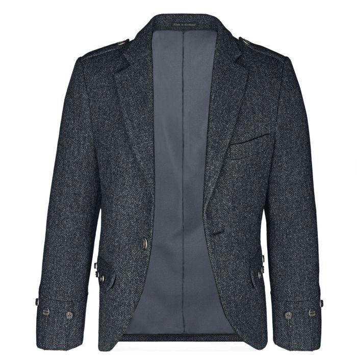 lochcarron of scotland Porters Grey Shetland Tweed Argyll Kilt Jacket