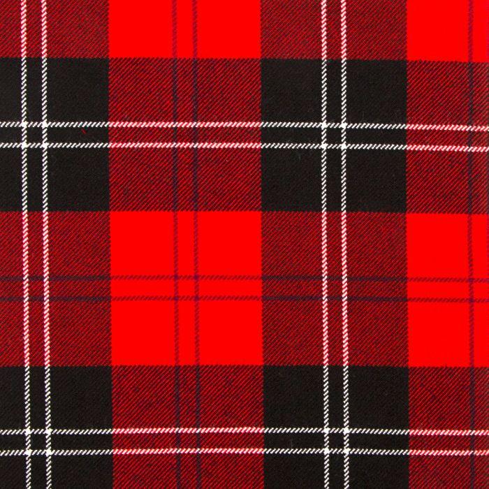lochcarron of scotland Ramsay Red Modern Heavyweight Tartan Fabric