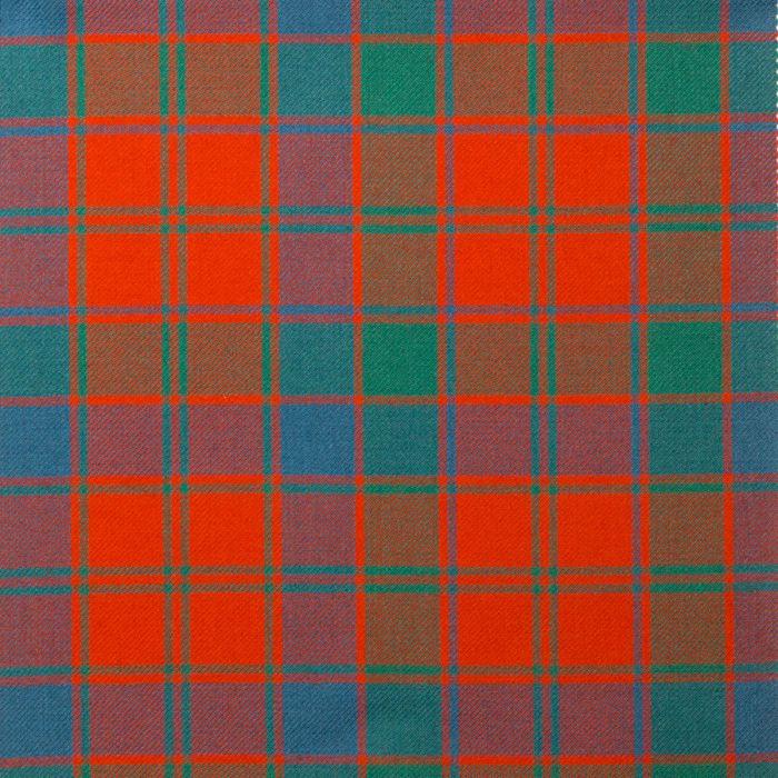 lochcarron of scotland Robertson Red Ancient Lightweight Tartan Fabric