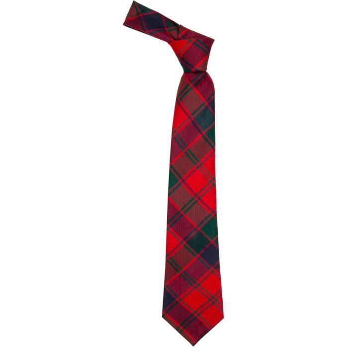 Lochcarron Of Scotland Robertson Red Modern Tartan Tie
