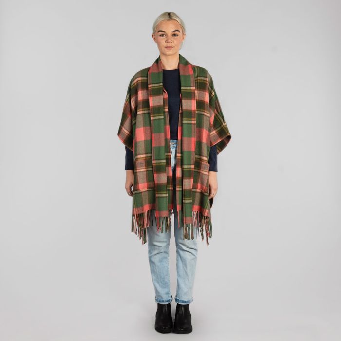 Lochcarron Of Scotland Robyn Bruce Of Kinnaird Antique Tartan Lambswool Jacket