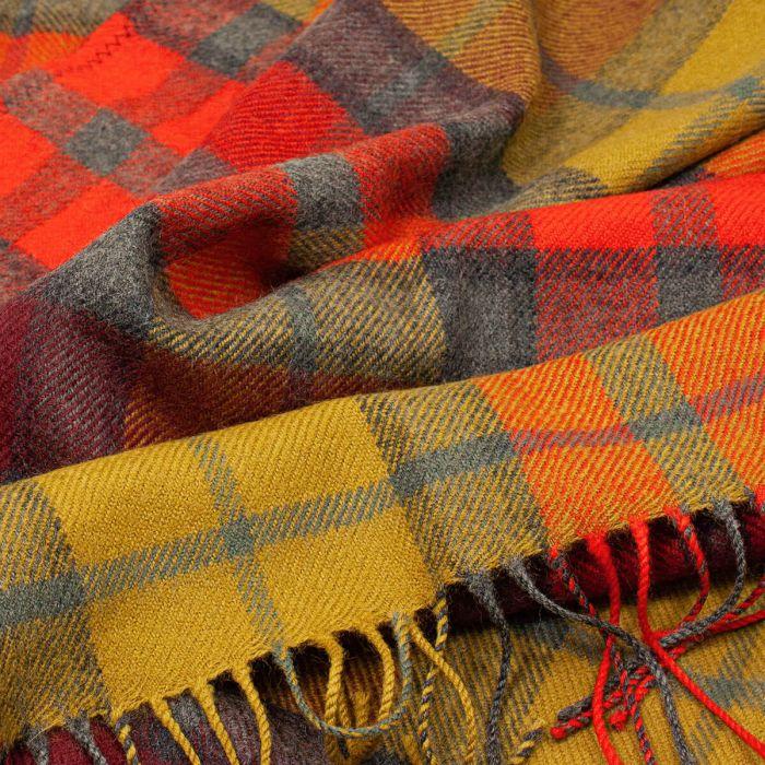 Lochcarron Of Scotland Robyn Buchanan Berry Tartan Lambswool Jacket