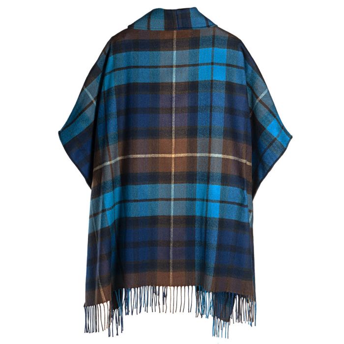 Lochcarron Of Scotland Robyn Buchanan Blue Tartan Lambswool Jacket