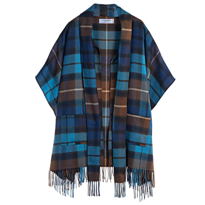 lochcarron of scotland Robyn Buchanan Blue Tartan Lambswool Jacket