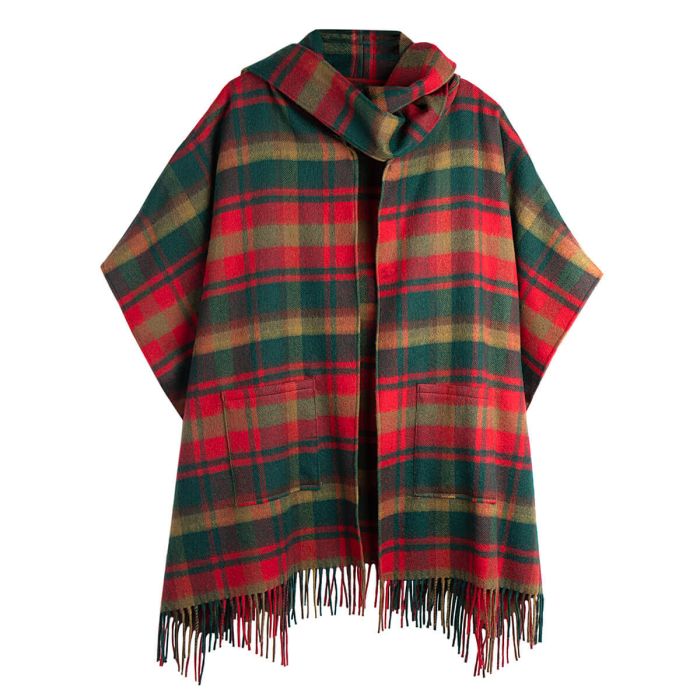 Lochcarron Of Scotland Robyn Maple Leaf Canadian Tartan Lambswool Jacket