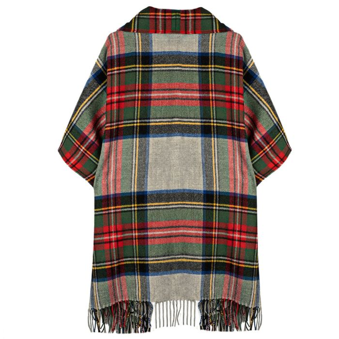 Lochcarron Of Scotland Robyn Stewart Dress Silver Modern Tartan Lambswool Jacket