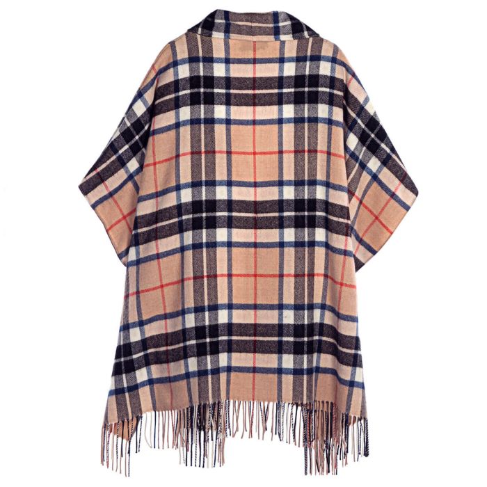 Lochcarron Of Scotland Robyn Thomson Camel Modern Tartan Lambswool Jacket