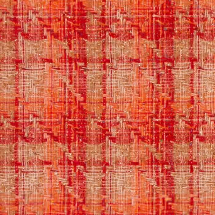 lochcarron of scotland Rose and Camel Sparkle Wool Jacketing Fabric