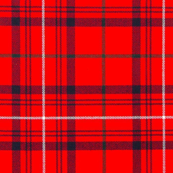 lochcarron of scotland Rose Red Modern Heavyweight Tartan Fabric
