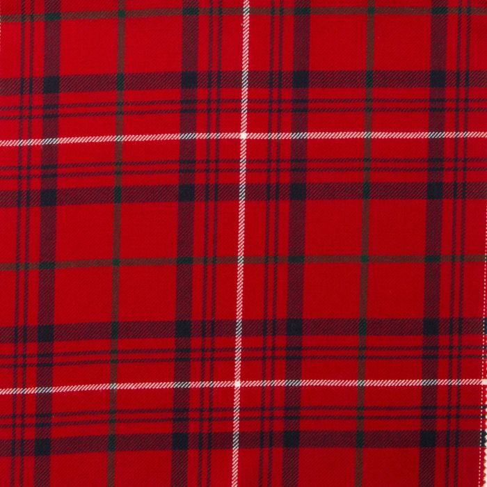 lochcarron of scotland Rose Red Modern Lightweight Tartan Fabric