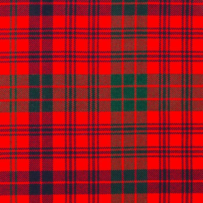 lochcarron of scotland Ross Red Modern Heavyweight Tartan Fabric