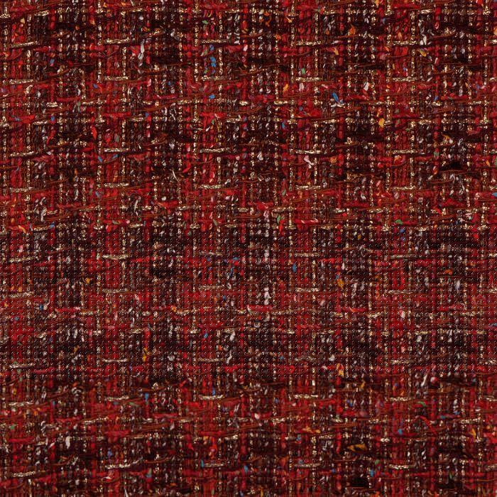 lochcarron of scotland Rosso Check Sparkle Tweed Fabric