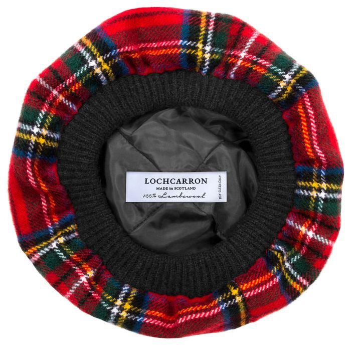 Lochcarron Of Scotland Royal Stewart Modern Tartan Brushed Wool Tam