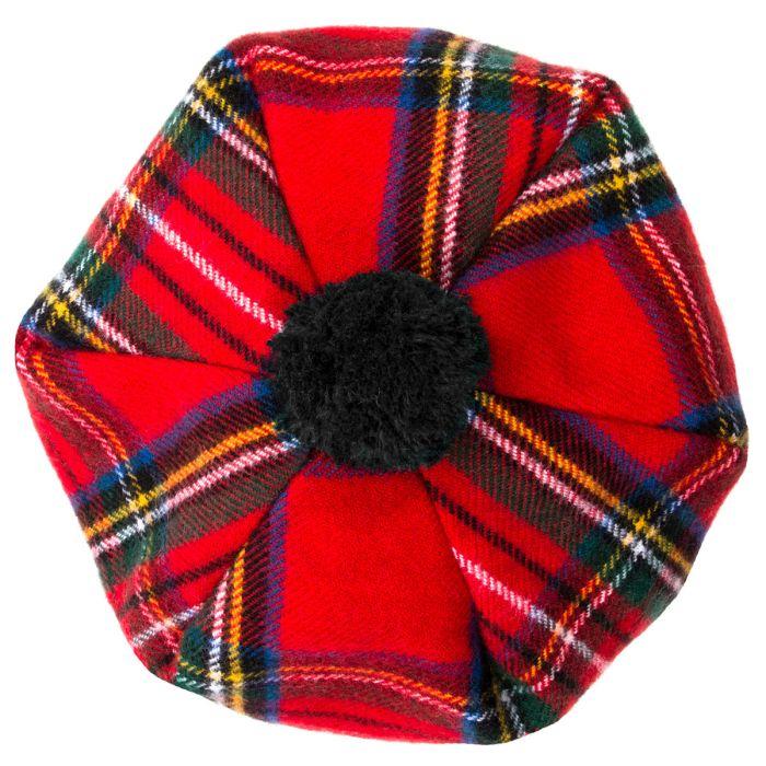 lochcarron of scotland Royal Stewart Modern Tartan Brushed Wool Tam