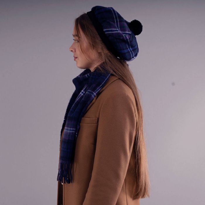 Lochcarron Of Scotland Scotland Forever Modern Tartan Brushed Wool Tam
