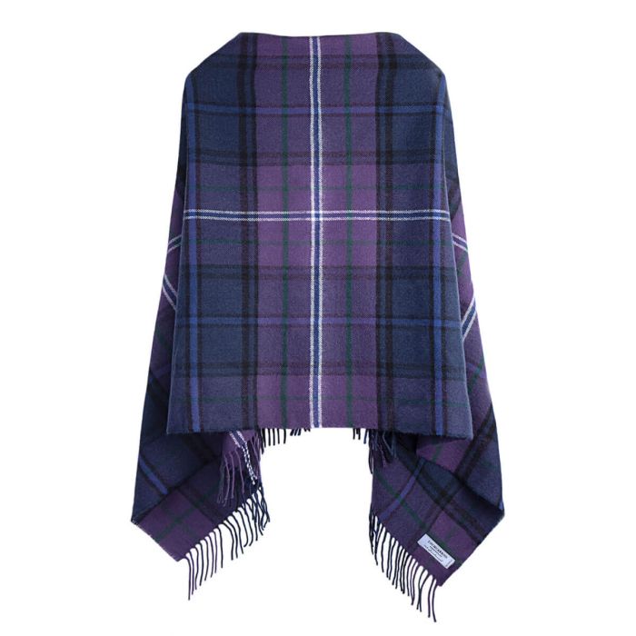 lochcarron of scotland Scotland Forever Modern Tartan Lambswool Poncho