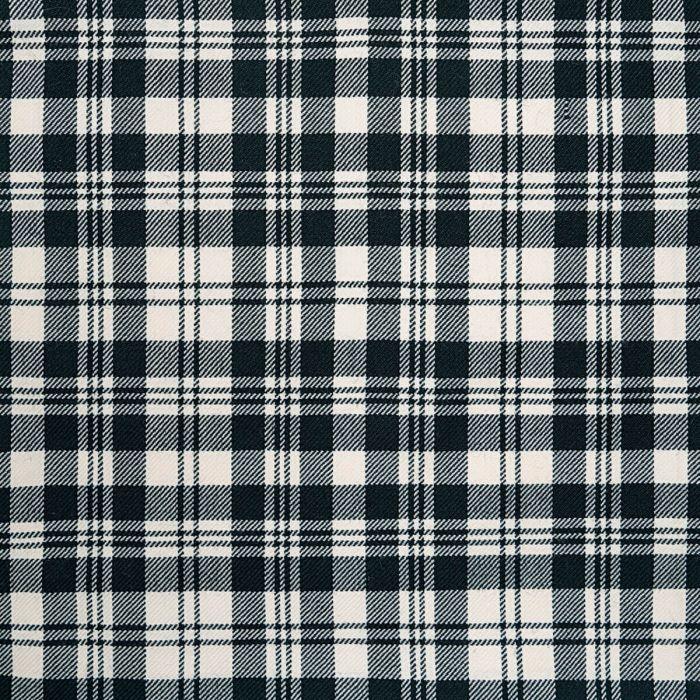 lochcarron of scotland Scott Black/White Modern Lightweight Tartan Fabric