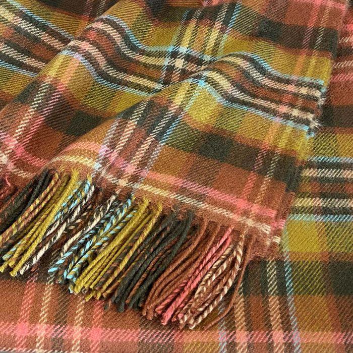 Lochcarron Of Scotland Scott Green Antique Tartan Lambswool Blanket