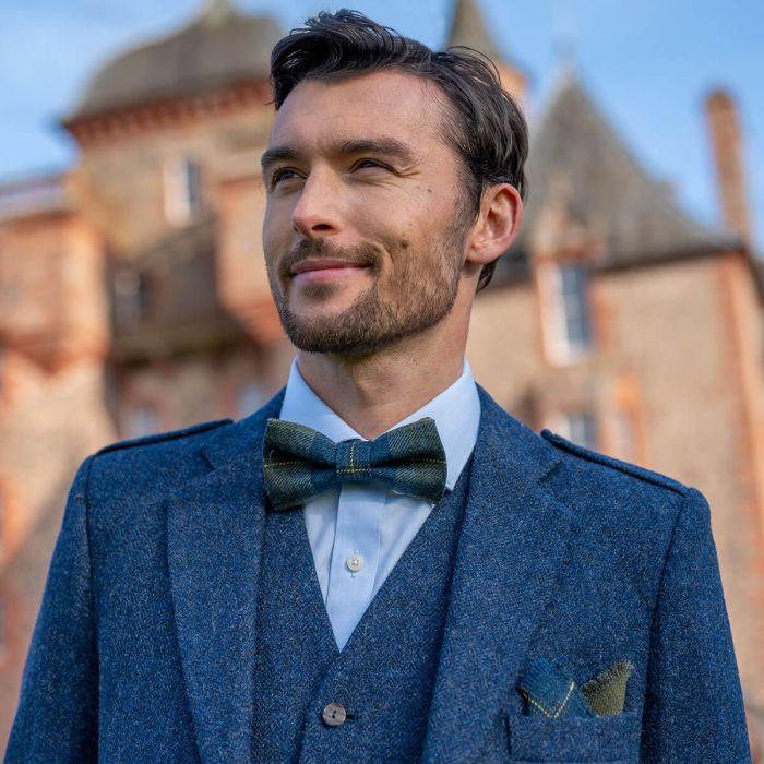 Lochcarron Of Scotland Scottish Borderland Weathered Selkirk Heavyweight Tweed Bow Tie