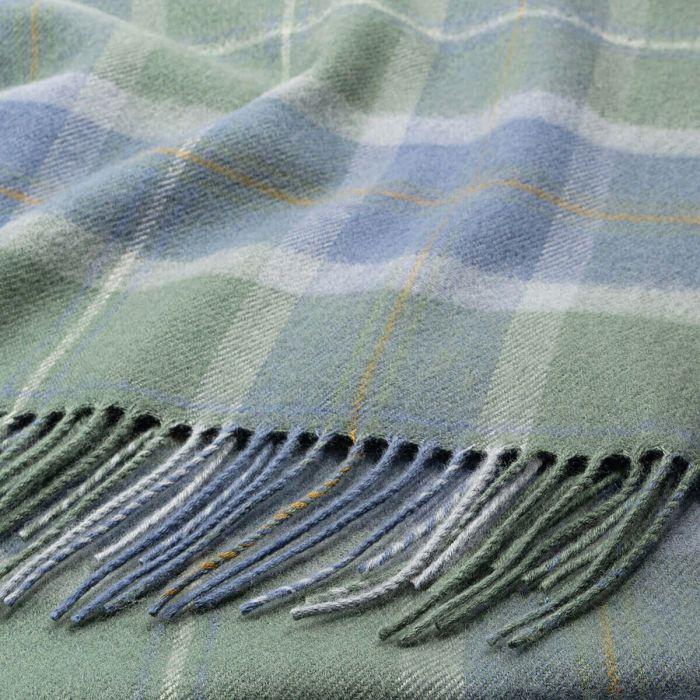 Lochcarron Of Scotland Scottish Borderland Weathered Tartan Lambswool Poncho