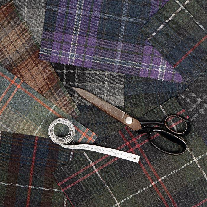 lochcarron of scotland Selkirk Heavyweight Tweed Fabric Sample