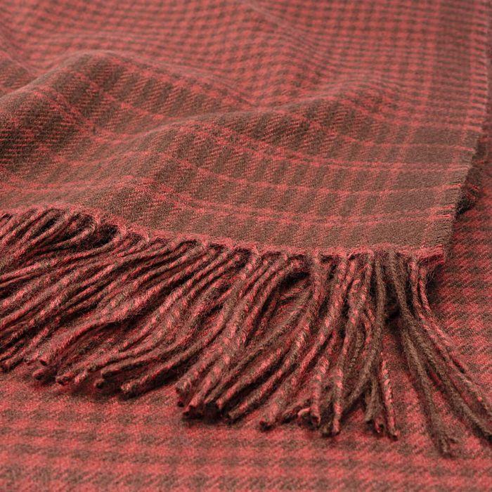 Lochcarron Of Scotland Shepherd Moorit Lambswool Blanket