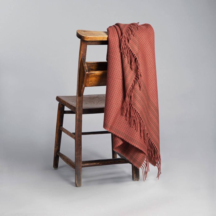 Lochcarron Of Scotland Shepherd Moorit Lambswool Blanket