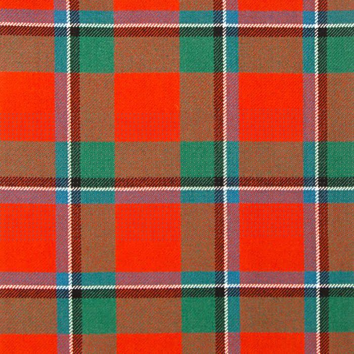 lochcarron of scotland Sinclair Red Ancient Heavyweight Tartan Fabric