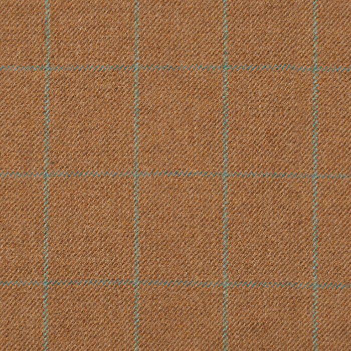 lochcarron of scotland Spice Finch Windowpane Medium Weight Waverley Tweed Fabric
