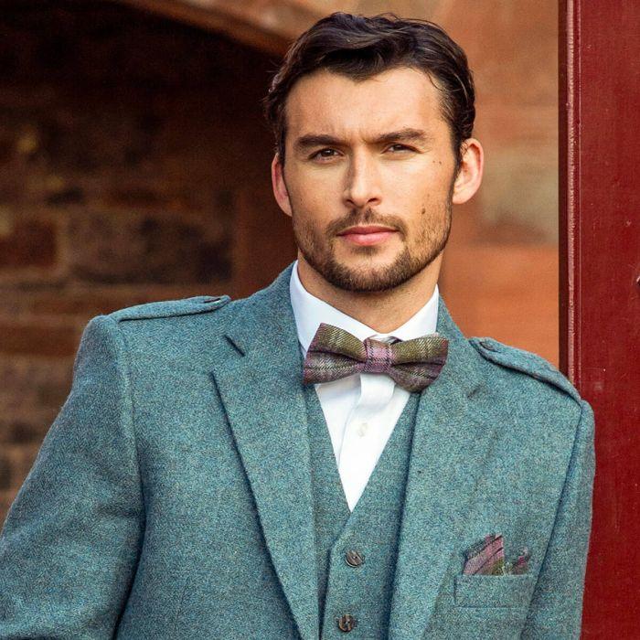 Lochcarron Of Scotland Spirit Of Scotland Weathered Selkirk Heavyweight Tweed Bow Tie