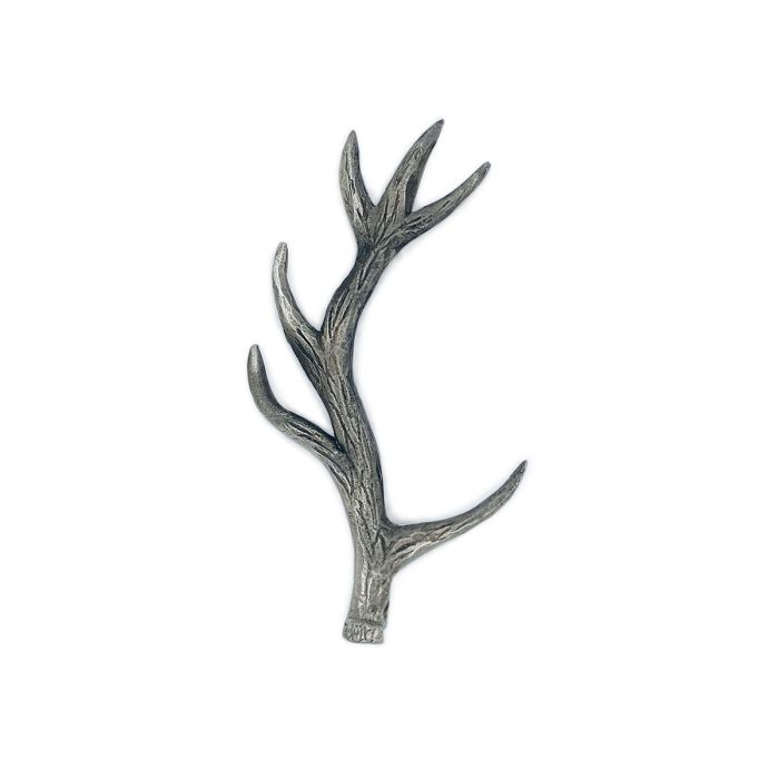 lochcarron of scotland Stag Antler Kilt Pin in Polished Pewter