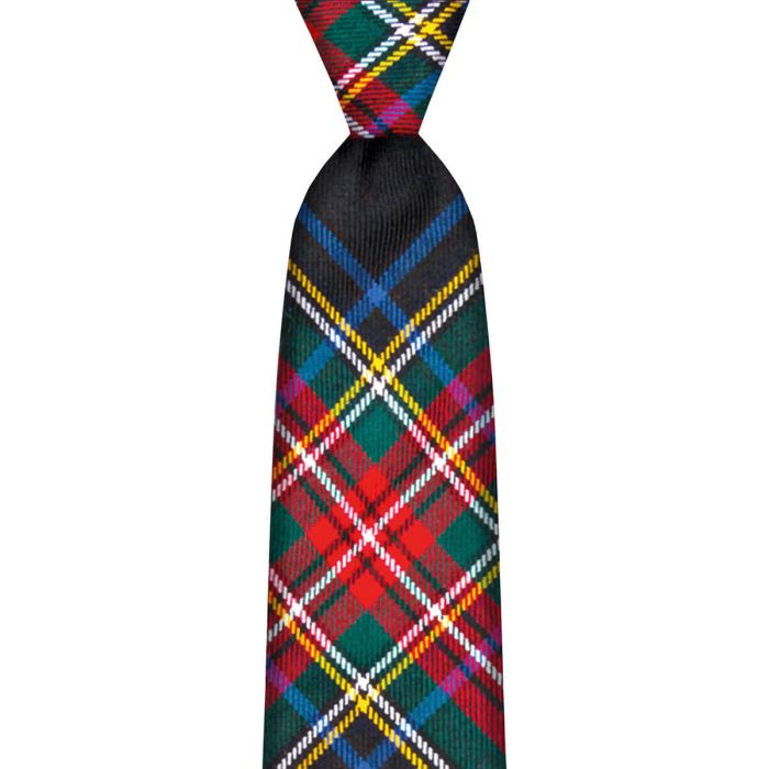 lochcarron of scotland Stewart Black Modern Tartan Tie