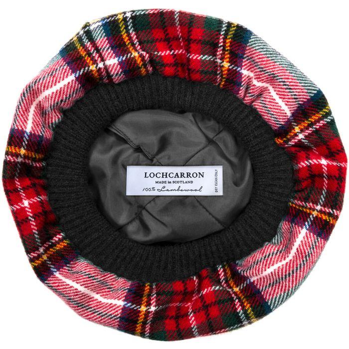Lochcarron Of Scotland Stewart Dress Modern Tartan Brushed Wool Tam