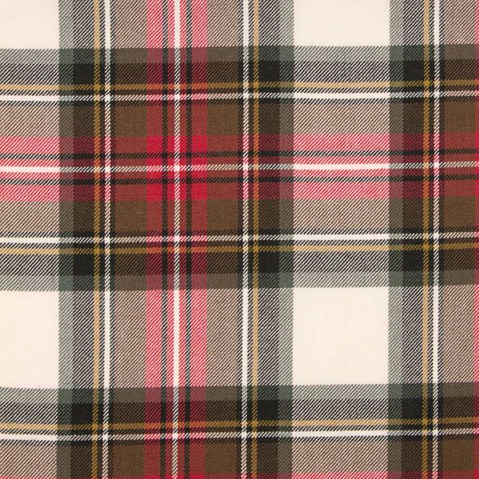 lochcarron of scotland Stewart Dress Weathered Medium Weight Tartan Fabric - Single Width