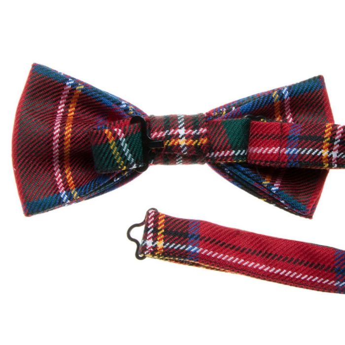Lochcarron Of Scotland Stewart Royal Modern Tartan Bow Tie