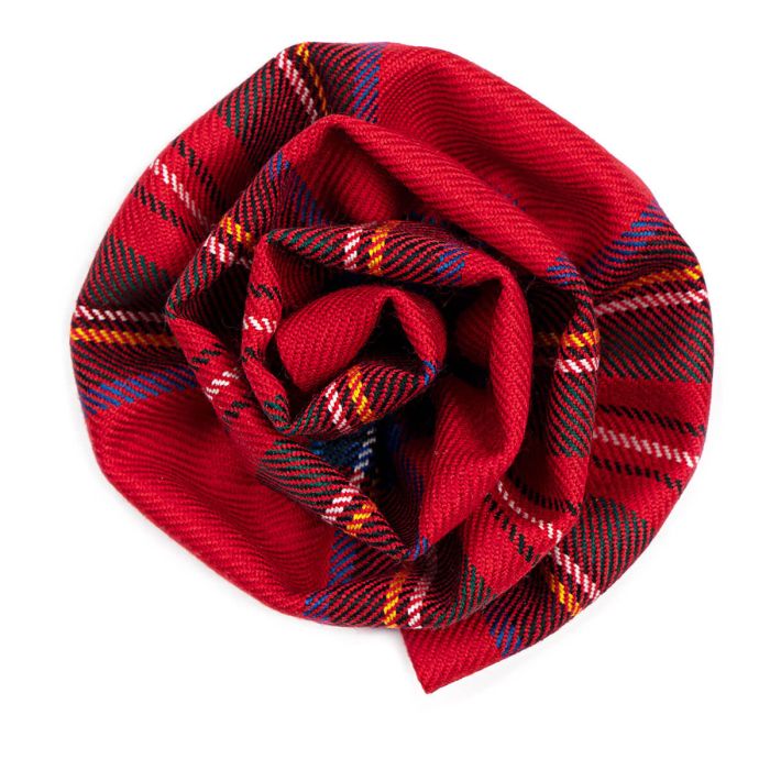lochcarron of scotland Stewart Royal Modern Tartan Corsage Flower Brooch Pin lochcarron of scotland Stewart Royal Modern Tartan Corsage Flower Brooch Pin